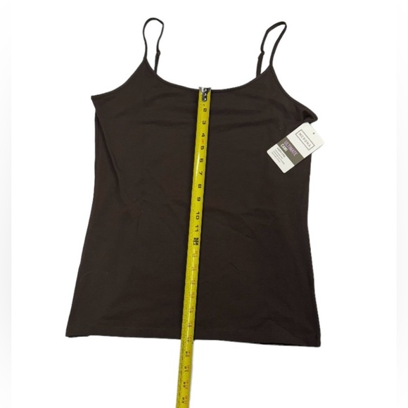2 pack XL size Merona NWT tank tops. One brown, one white, adjustable straps. - Picture 8 of 11